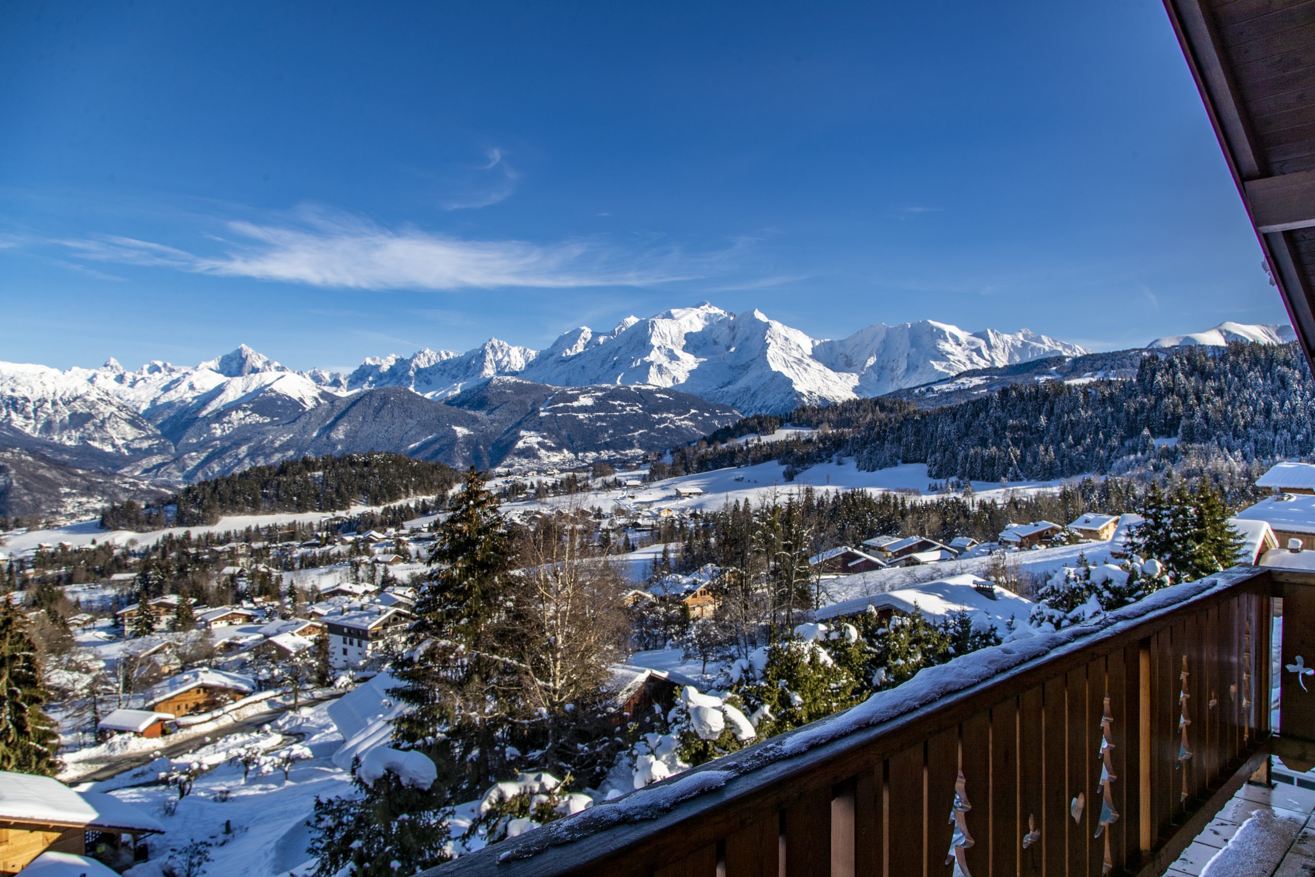 vue sur le mont blanc